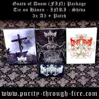 Goats of Doom - 3 A5 Digipaks + Patch Package