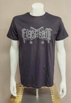 Eisenkult - Logo schwarz auf schwarz - T-Shirt