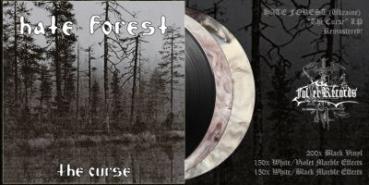 Hate Forest - The Curse LP white/black marbled