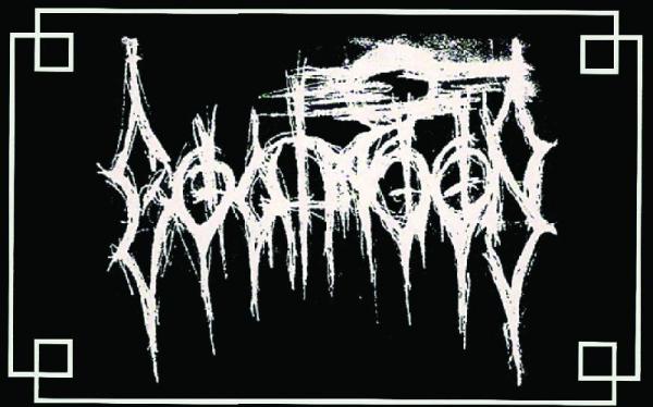 Goatmoon - Woven Logo Patch Silver