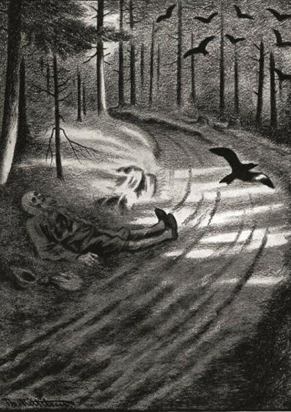 Theodor Kittelsen - Fattigmannen - FLAG, FLAGGE - 70x100cm