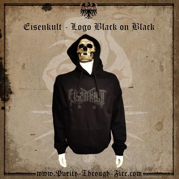 Eisenkult - Logo black on black - Hoodie