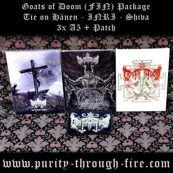 Goats of Doom - 3 A5 Digipaks + Patch Package