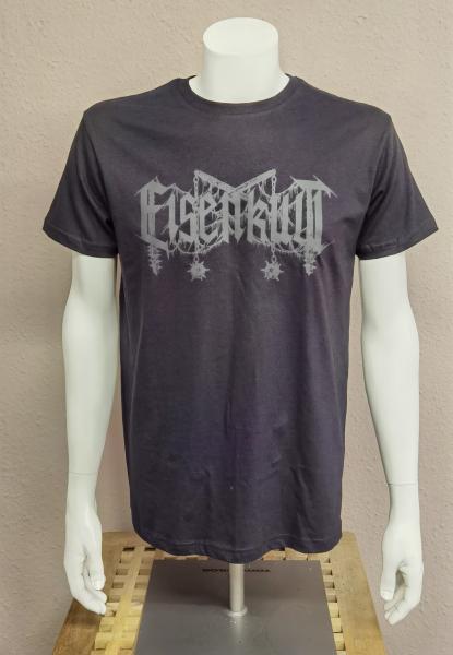 Eisenkult - Logo schwarz auf schwarz - T-Shirt