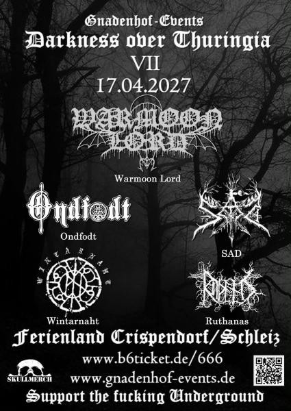 Darkness Over Thuringia VII - Warmoon Lord, SAD, Ondfoldt, Winternaht, Ruthanas - 17.04.2026
