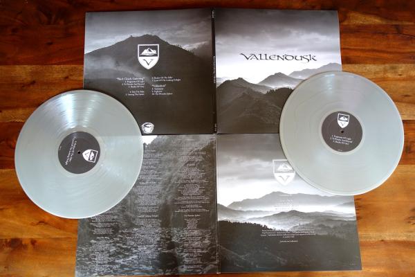 Vallendusk - Black Clouds Gathering / Vallendusk DLP silver wax.