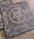 Slate Coaster Set Hail Luzifer